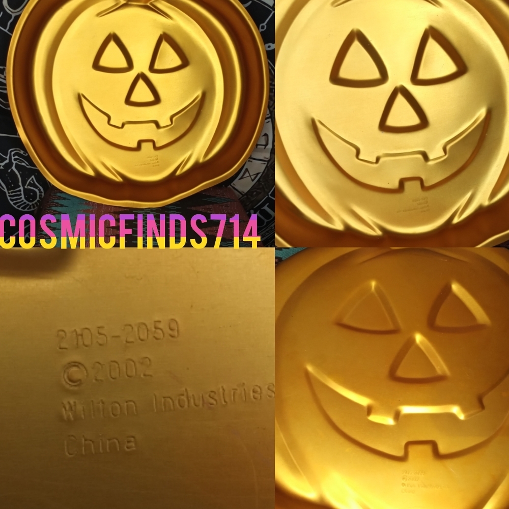 Wilton Orange Cake Pan Jack O Lantern Pumpkin Halloween Shape
